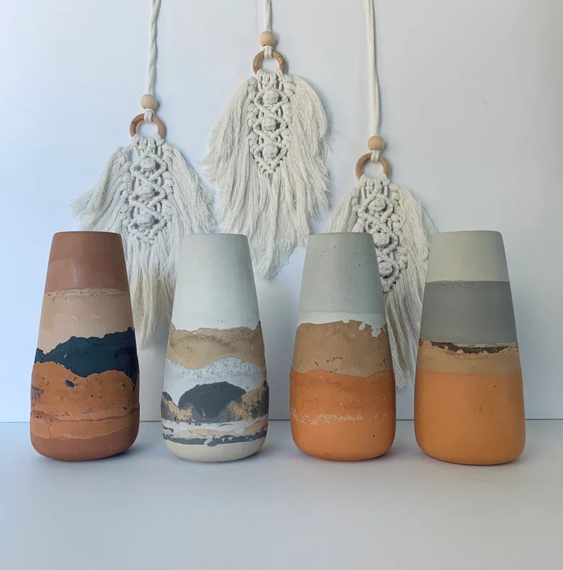 Desert Vase | Boho pottery | home decor | handmade | bohemian | wildflowers | minimalist | vase | southwestern | modern | desert vibes
