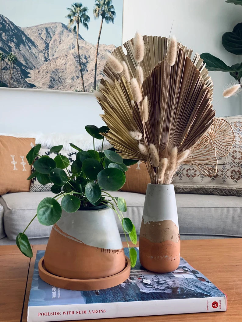 Desert Vase | Boho pottery | home decor | handmade | bohemian | wildflowers | minimalist | vase | southwestern | modern | desert vibes