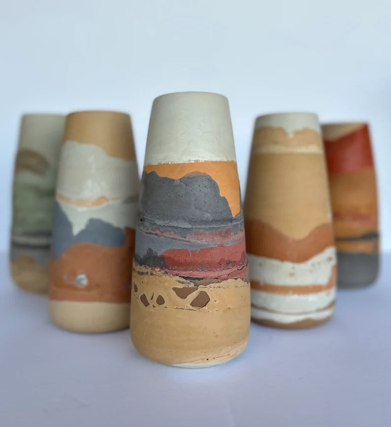 Desert Vase | Boho pottery | home decor | handmade | bohemian | wildflowers | minimalist | vase | southwestern | modern | desert vibes