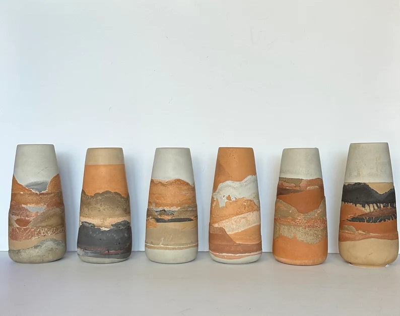 Desert Vase | Boho pottery | home decor | handmade | bohemian | wildflowers | minimalist | vase | southwestern | modern | desert vibes