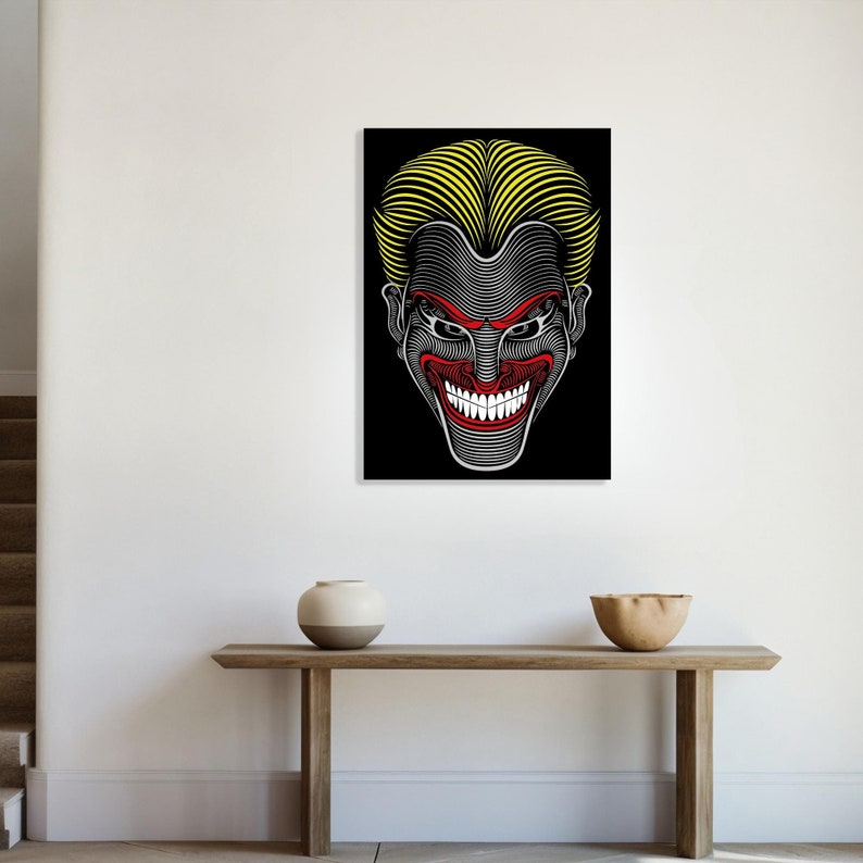 Joker Metal Wall Art, Joker Face Decor, Entryway Decoration, Man Cave Decor, Arthur Fleck Sign, Comic Villain Decor, Gift For Joker Lover's