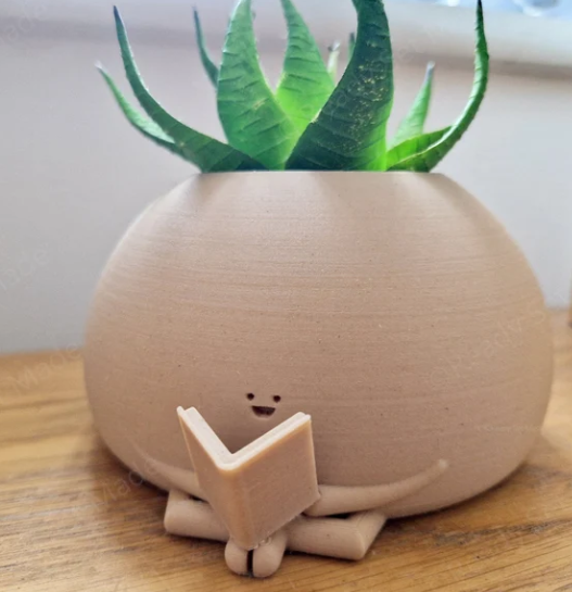 Sitting Pot | Cute Plant Pot | Plant Pot | Sitting Planter | Cute Planter | Planter Character | Indoor Planter | Cactus Planter | Succulent