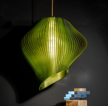 Green Wave Pendant Light – Stylish Lampshade for Ceiling, Kitchen, and Home Lighting | Modern Pendant Lamp Fixture