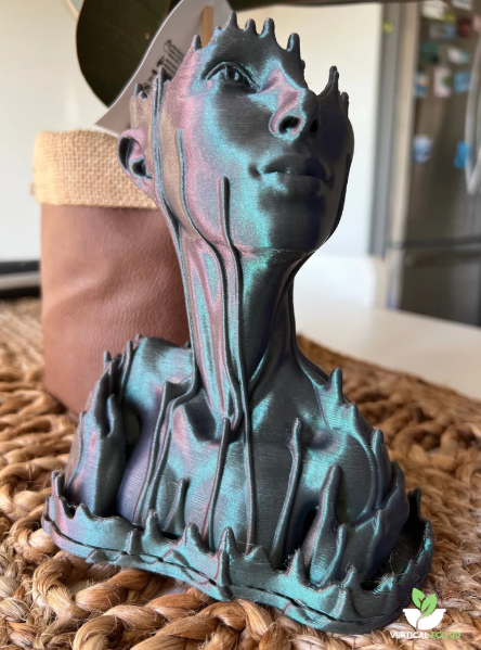 Melted Goddess Woman/Girl Head Planter – 3D Printed Modern Art Pot for Indoor Plants & Decor Unique gift idea Succulent Planter Housewarming