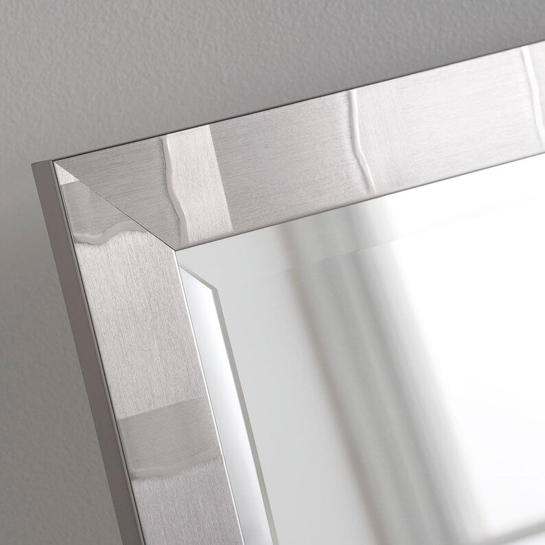 **Silver Pewter Gunmetal Large Framed Mirror – Multiple Sizes Available | Stunning Decorative Mirrors**