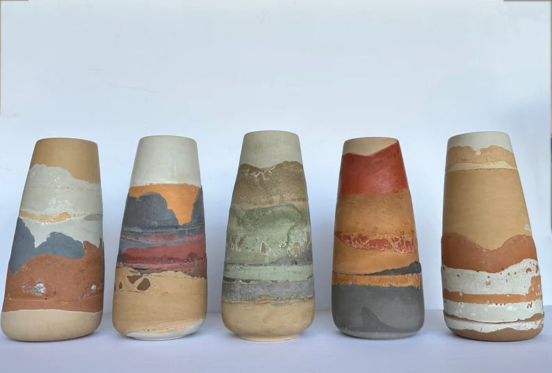 Desert Vase | Boho pottery | home decor | handmade | bohemian | wildflowers | minimalist | vase | southwestern | modern | desert vibes