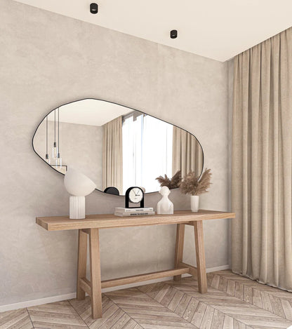 **Biga Asymmetrical Wall Mirror – Irregular Custom Design for Modern Home & Bathroom Decor**