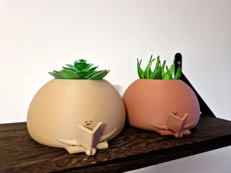 Sitting Pot | Cute Plant Pot | Plant Pot | Sitting Planter | Cute Planter | Planter Character | Indoor Planter | Cactus Planter | Succulent