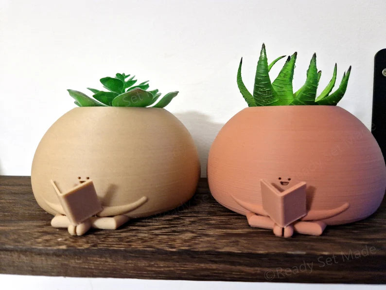 Sitting Pot | Cute Plant Pot | Plant Pot | Sitting Planter | Cute Planter | Planter Character | Indoor Planter | Cactus Planter | Succulent