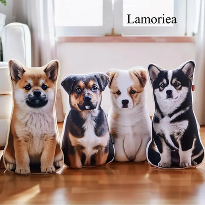 **Personalized Pet Shaped Pillow – 3D Photo Pillow | Custom Pet Portrait | Cat Lover Gift | Pet Memorial Keepsake**