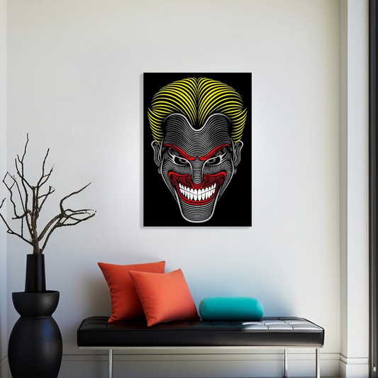 Joker Metal Wall Art, Joker Face Decor, Entryway Decoration, Man Cave Decor, Arthur Fleck Sign, Comic Villain Decor, Gift For Joker Lover's