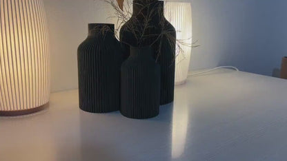 Unique Geometric Wavy Vase | Modern & Minimalist 3D Printed Decor Vase for Dried Flowers | Gift for Home